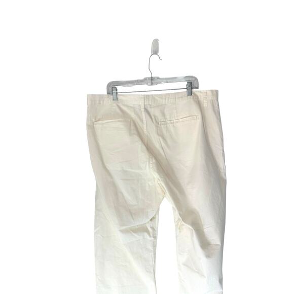J.Crew Slouchy Boyfriend Chino Pant Cream Neutral Basic Straight Leg Size 33 - Picture 10 of 15